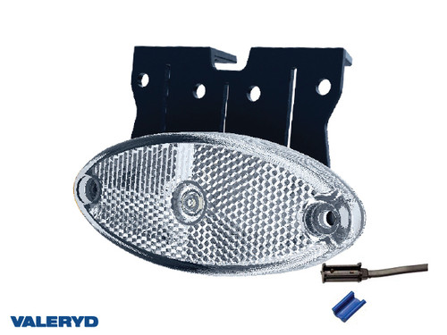 LED Position light 102,4x74x37,8mm 12-36V white 50cm Cable incl. QS075 contact [3156103]