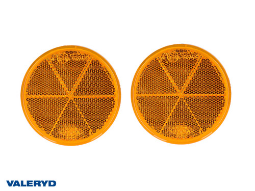 Round reflector 60 mm yellow self-adhesive (2 pack) [3160041]