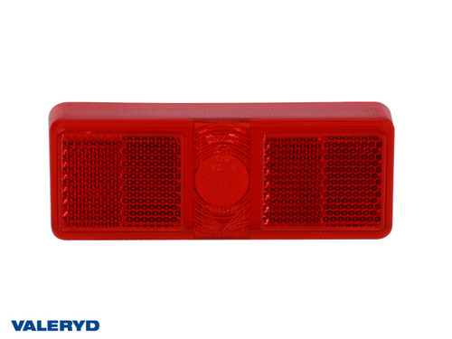 Spare lens Aspöck/SAW/Talmu red 110x41x28