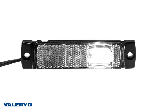 LED Position light Valeryd 130x32x14.5 white 12-30 V with reflector incl. 450 mm cable  [3156016]
