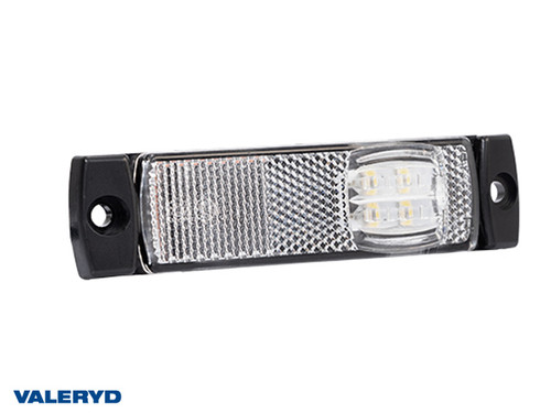 LED Position light Valeryd 130x32x14.5 white 12-30 V with reflector incl. 450 mm cable  [3156016]