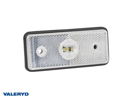 LED Position light Valeryd 110x45x17.5 white 12-30V with reflector incl. 450 mm cable  [3156011]