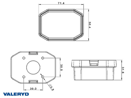 Position light fits Aspöck Flexipoint 65x44x25 [3150023]