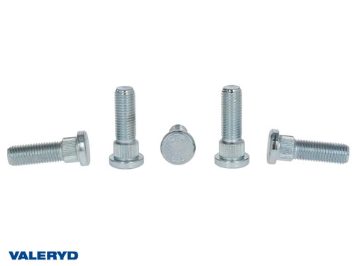 Wheel bolt M12x1.5 - Splines Ø14.5 mm x 10 mm - Thread length 32 mm - Tot. lgth 47 mm (5 pack) [1227011]