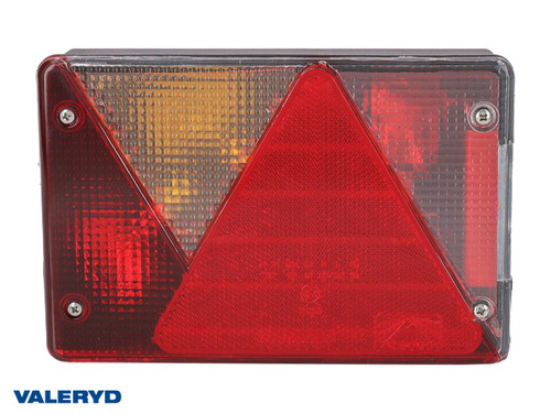 Tail light fits Aspöck Multipoint 4 Left 200x136x59 with no. plate light. Bayonet 5-pin  [3010048]