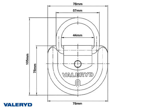 Prsten za vezanje tereta U-600