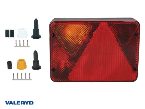 Tail light Ajba Left 189x135x51 with number plate light. Bayonet connection  [3010400]