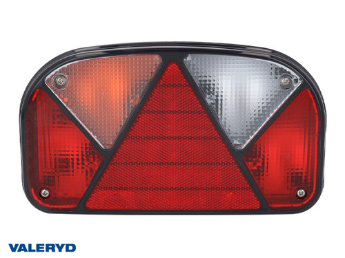 Tail light Aspöck Multipoint 2 Left 240x140x52 plate light, reflector. Cable entry [3010027]