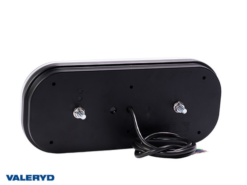 LED Tail light SCANDI-610 Valeryd Right 302x130x51mm 12-36V with Triangle reflector incl. 1m Cable