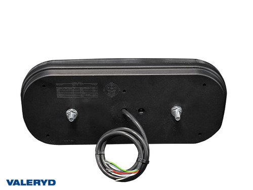 LED Rücklicht SCANDI-610 Valeryd links 302x130x51mm 12-36V mit Dreiecksreflektor inkl. 1m Kabel