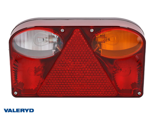 Tail light Right 238x138x55 with reversing lamp, Bayonet connection 5-pin , including bulbs 