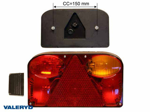 Tail light Right 238x138x55 with fog light , Bayonet connection 5-pin , including bulbs  [3010087]