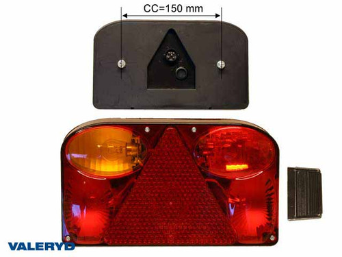 Tail light Left 238x138x55 with fog light , Bayonet connection 5-pin , including bulbs  [3010086]