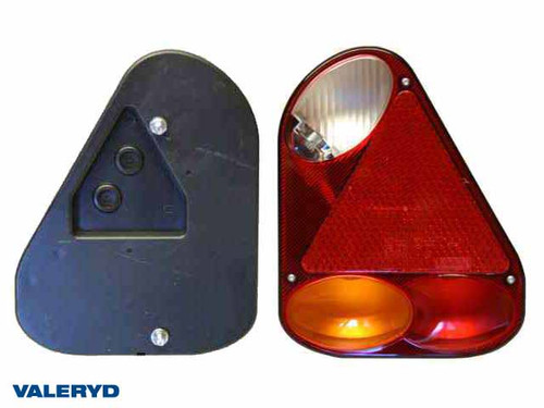 Tail light fits Jokon Ear Right 220x175x53 with reflector and reversing light , cable entry 