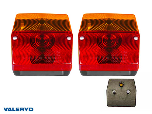 Tail light fits Aspöck Minipoint 99x93x49 (2 pack) number plate light, cable entry [3010073]