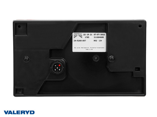 Tail light Aspöck Multipoint Right 240x140x52 with reflector, no. plate light. Bayonet (4)5-pin  [3010016]