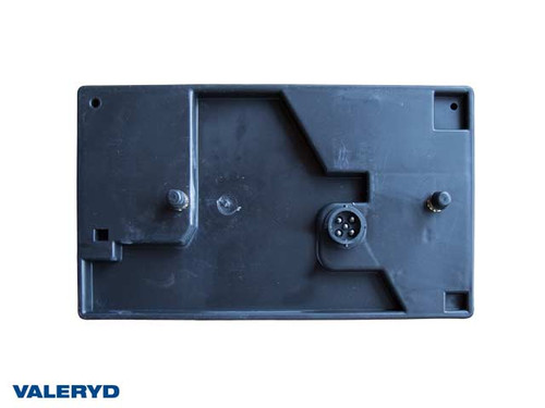 Tail light Aspöck Multipoint Left 240x140x52 with reflector, no. plate, fog light. Bayonet 5-pin  [3010015]