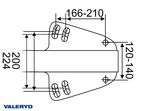 Overrun brake Knott, V, KFG35-D, OE, 2700-3500Kg [2425016]