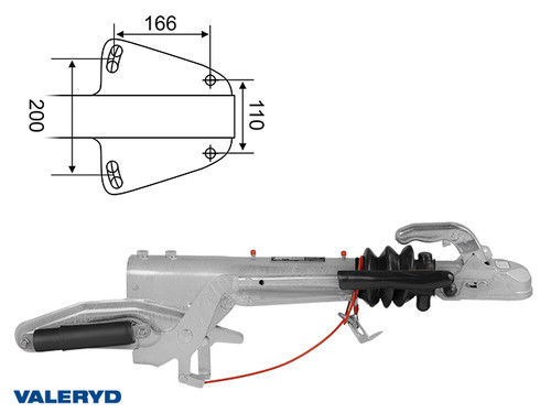 Overrun brake Knott KF27-A1 2700 kg GF