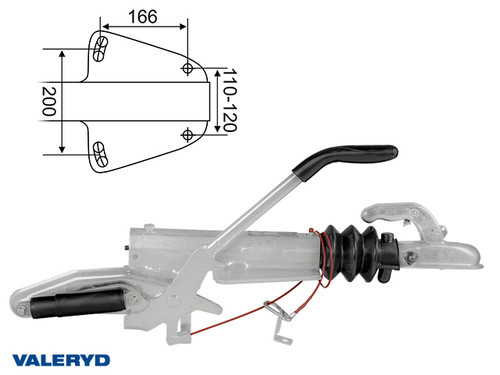 Overrun brake Knott KF13-C 1300 kg GF