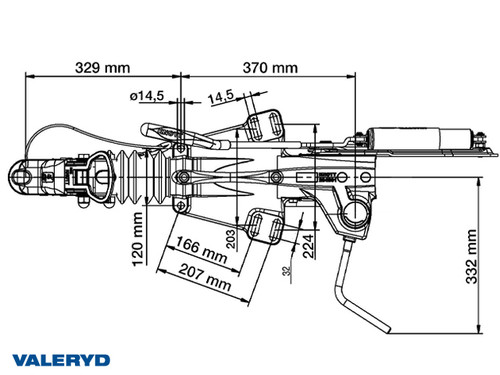 Overrun brake Knott/Avonride KFG35-D 3500 kg GF