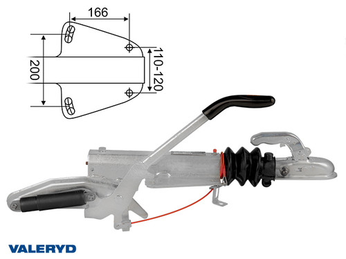 Overrun brake Knott, V, KF20-A, vers. GF, OE, 1100-2000Kg [2425001]