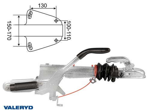 Overrun brake Knott, V, KFL12 vers. A, OE, 750-1300Kg