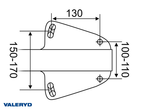 Overrun brake Knott KFL12-A 1300 kg GF