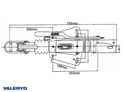 Overrun brake BPW ZAF 3.0-3 3000 kg