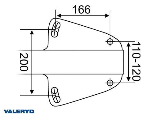 Overrun brake Knott KF17-E 1700 kg GF