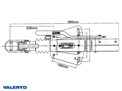 Overrun brake BPW ZAF 1.0-3 1000 kg