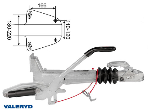 Overrun brake Knott KF27-A1 2700 kg GF with jockey wheel bracket