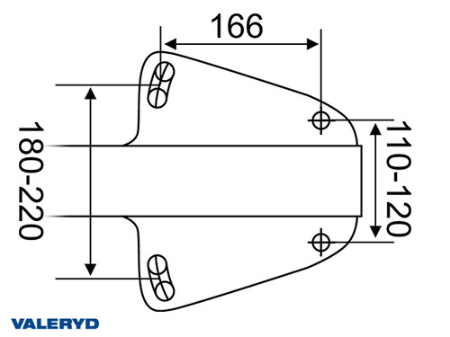 Overrun brake Knott KF27-A1 2700 kg GF with jockey wheel bracket
