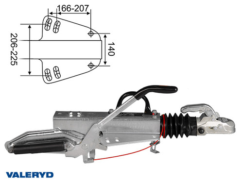 Overrun brake Knott, V, KFGL35-A, OE, 2700-3500Kg [2410046]