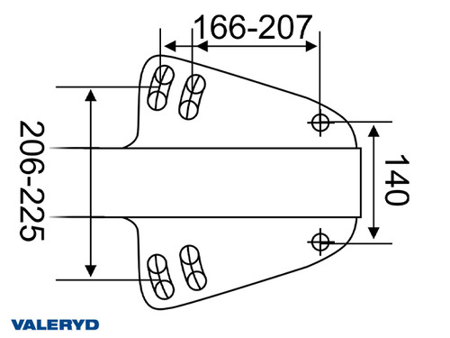 Overrun brake Knott, V, KFGL35-A, OE, 2700-3500Kg [2410046]
