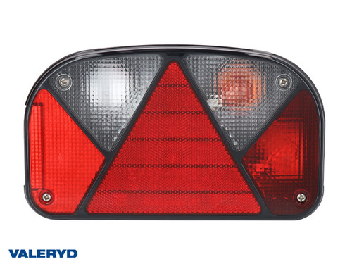 Tail light Aspöck Multipoint 2 Right 240x140x52 plate light, reflector. Bayonet 5-pin 
