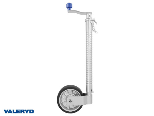 Jockey wheel SS Ø48 mm Metal rim. Solid rubber wheel 200x60 mm. Support load 200 Kg [2609001]