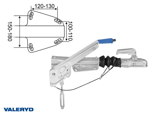 Overrun brake GSM R2/L 1000 kg