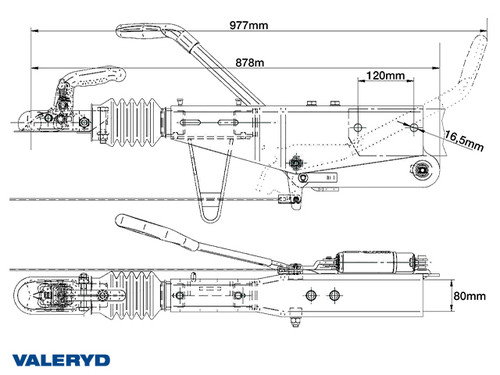 Overrun brake Knott KRV20-A1 2000 kg