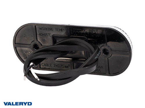 LED Position light Valeryd 120x46x18 white 12-30 V with reflector incl. 450 mm cable 