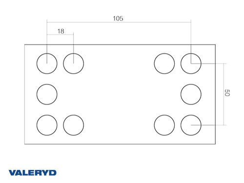 Auto fold jockey wheel Ø60mm Metal rim. Solid rubber wheel 200x60 mm. Sup. load 250Kg Flat brckt [6659013]