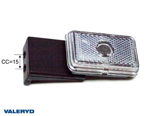 Position light Jokon Left 74x45x22.5 white with rubber bracket  [3150017]