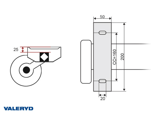 Axle Unbraked 750 Kg 1800/2300 4x100 [1018981]