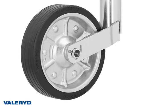 Jockey wheel Ø48mm Metal rim. Solid rubber wheel 200x50 mm. Support load 300 Kg [6659030]