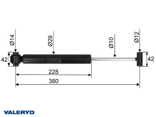 Coupling damper fits BPW ZKV35 - ZAF 3,5-1 - ZAA 3,5-1//Grümer AK3510; cc=380 [2382012]