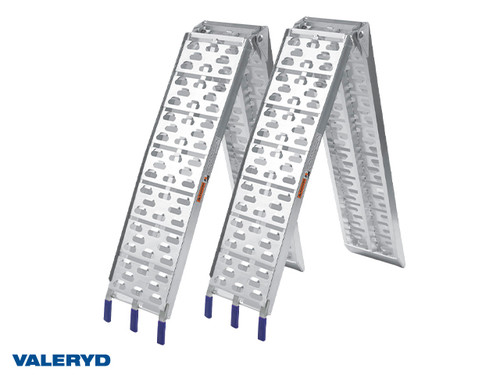 Loading ramp aluminium 2260x305mm, foldable: 1160x305mm, 680 kg/pair (2 pack) [6452001]