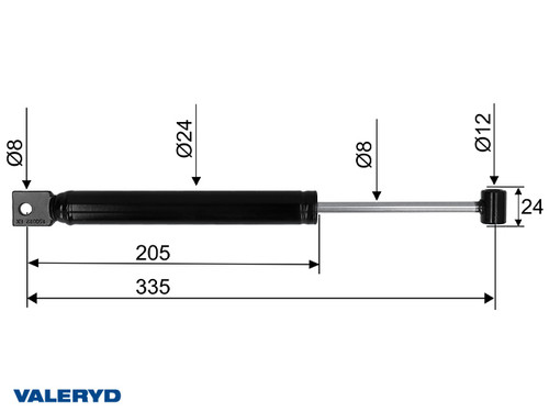 Coupling damper fits BPW ZAF 2,0-1 / Peitz PAV/SR 2,0 MX cc=335 [2382002]