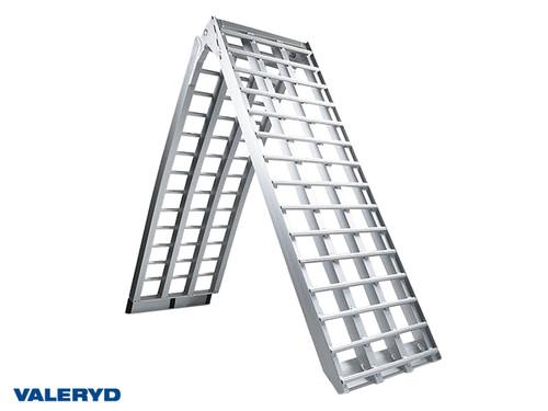 Loading ramp aluminium silver 2380x450mm, foldable: 1230x450mm, 680 kg [6452028]