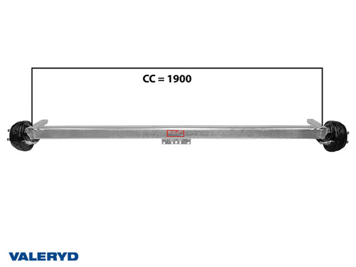 Axle Knott 1350 Kg  1900/2400  5x112 [1018391]
