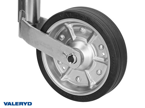 Jockey wheel Ø48 mm Metal rim. Solid rubber wheel 200x50 mm. Support load 150 Kg [6659020]